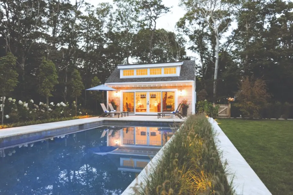Custom Pool House at Racing Beach | Barnes… | Barnes Custom Builders