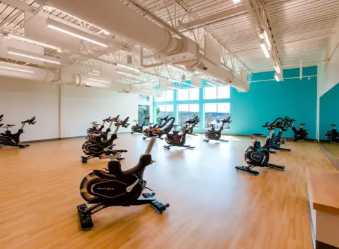 Riverview School Wellness Center Hero Cohen Center Recreation Wellness School Educational Architecture Interiors Fitness Spin 2022 12 16 124716 vylw