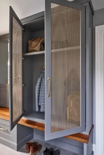 This Old House Gray Lodge Tall Interior Mudroom Built In