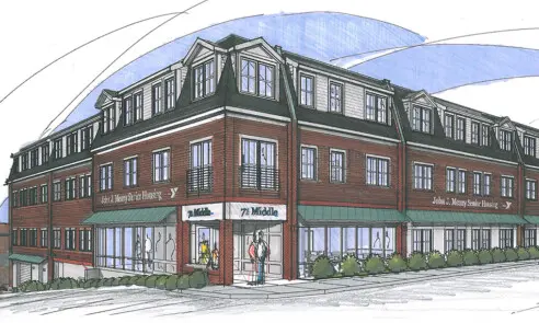 John J Meany Affordable Senior Housing News Affordable Senior Housing Living Architecture Interiors North Shore Gloucester YMCA Exterior Facade Middle Street