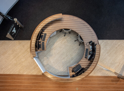 Glen T Mac Leod Cape Ann YMCA Hero Gloucester MA North Shore Lobby Reception Desk Architecture Interiors Interior Design Nautical Details 2022 12 16 124623 adml