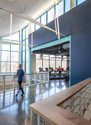 Glen T Mac Leod Cape Ann YMCA Tall Gloucester MA North Shore Architecture Interiors Interior Design Nautical Stairway Sails Lighting Bridge Exercise Space 2022 12 16 124627 hjks