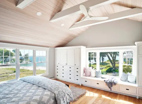 Transformation Dan Cutrona Hero Residential Architecture Interiors Interior Design Renovation Addition Master Bedroom Beams Waterfront View Built Ins Shingle Style 2 2022 12 16 124306 znpo